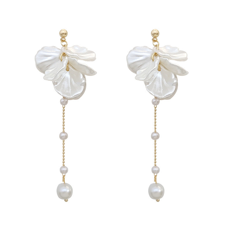 Boucle d’Oreilles Fantaisie Pendantes à Perles Tendances