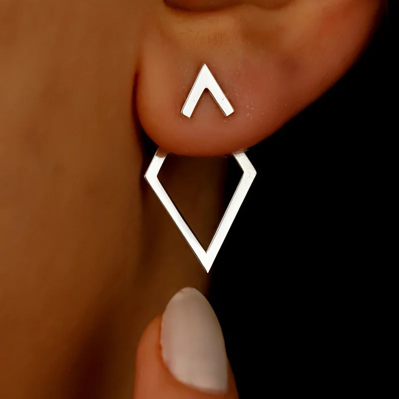 Boucle d’Oreilles Losanges Minimalistes