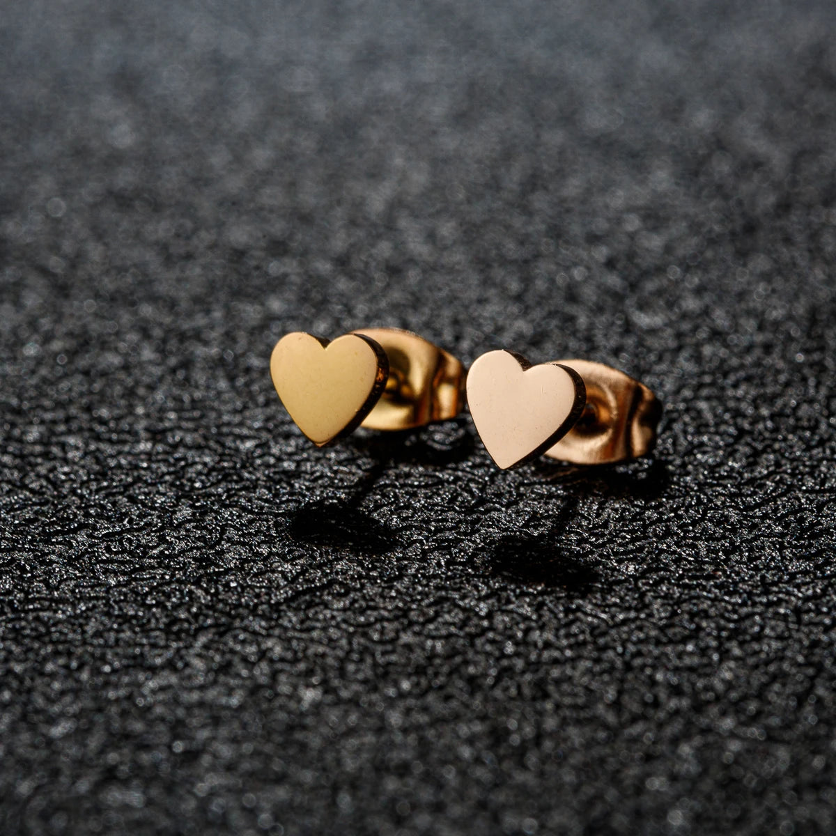 Boucles d’Oreilles Cœur Rose
