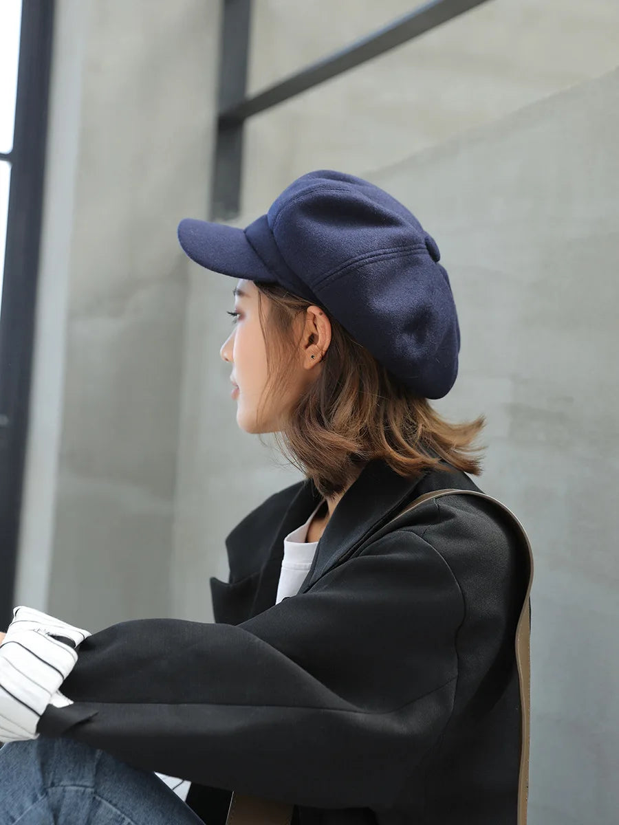 Chapeau Béret Femme Bleu-Marine