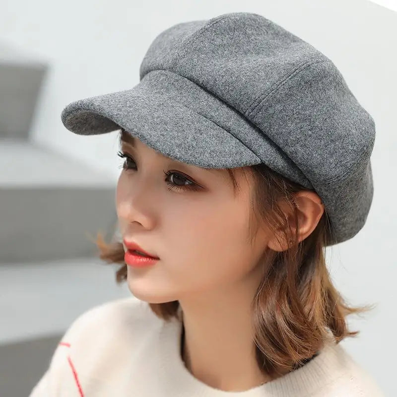 Chapeau Béret Femme Gris