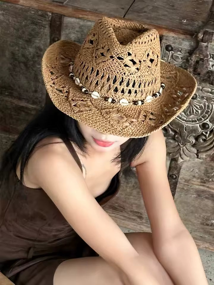 Chapeau Cowboy Femme Beige