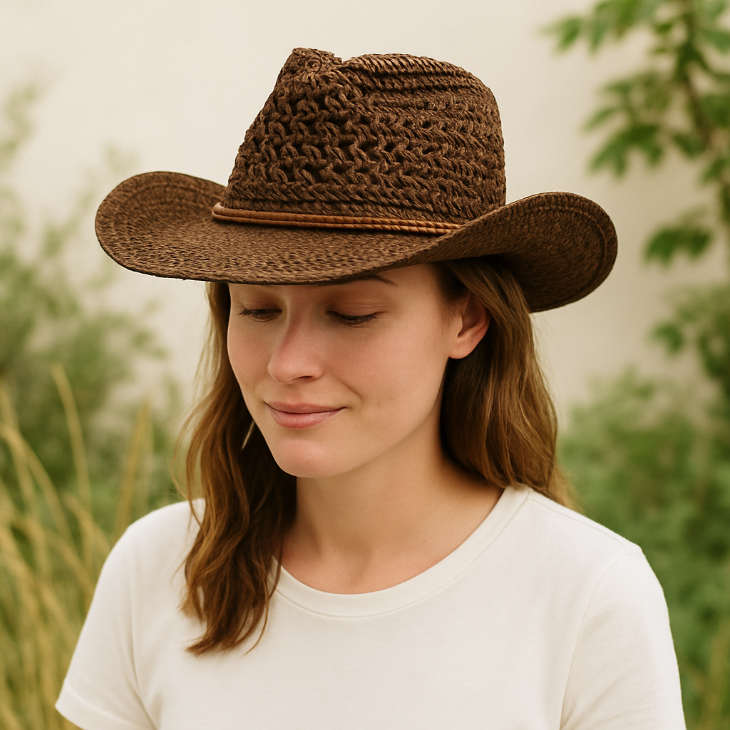 Chapeau Cowboy Femme Marron