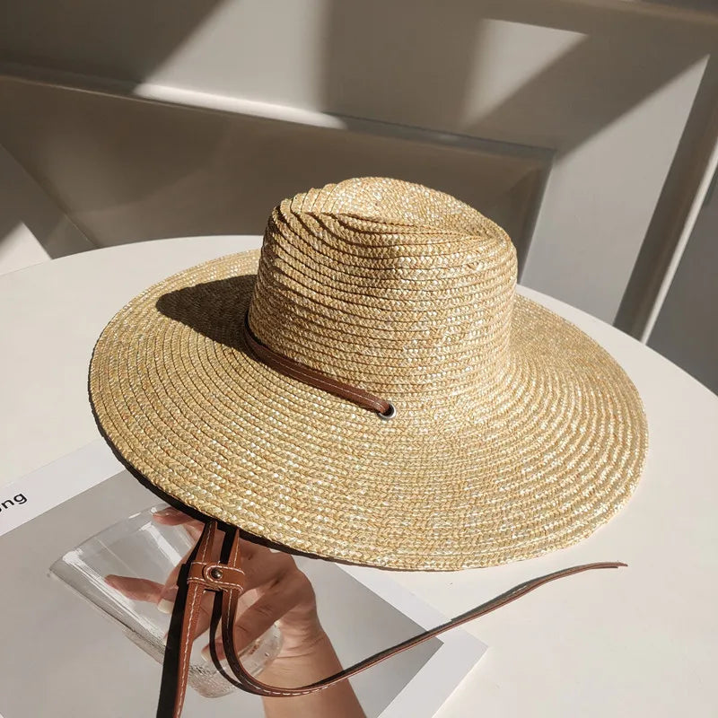 Chapeau de Paille à Sangle Sobre