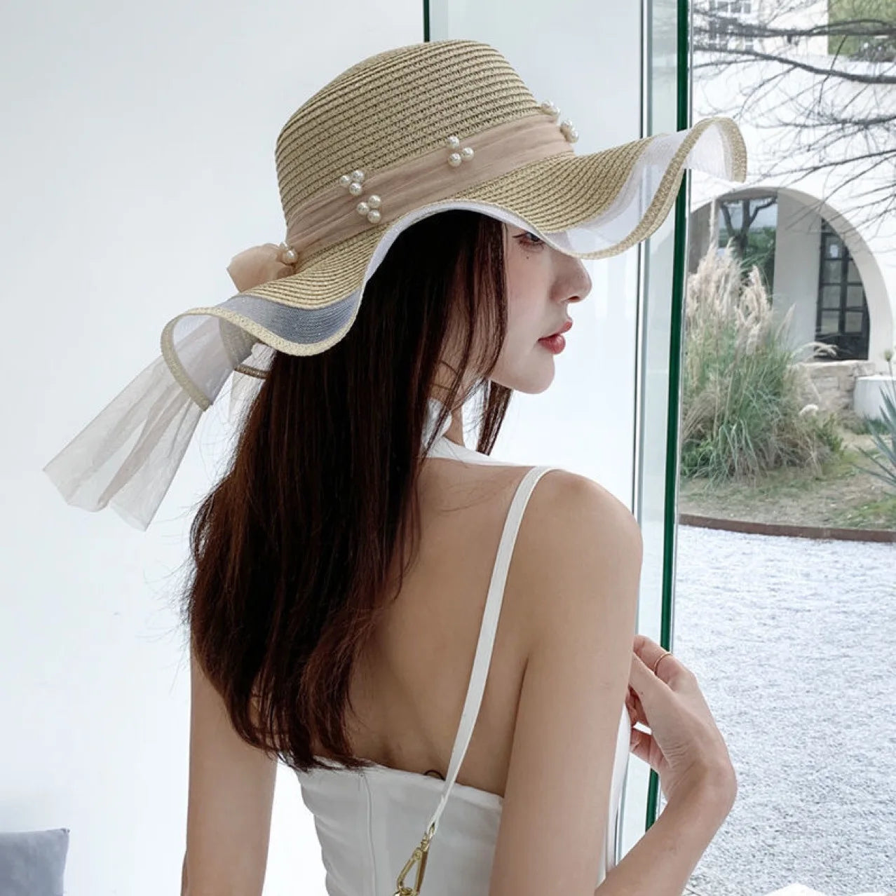 Chapeau de Plage Design Beige