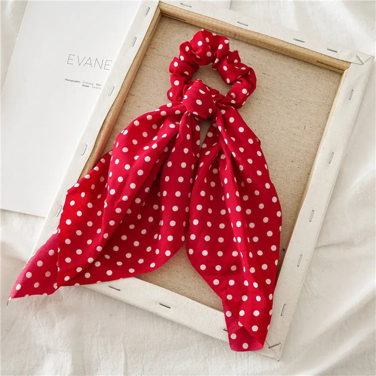 Chouchou Foulard à Pois Rouge