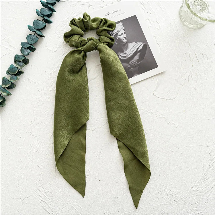 Chouchou Foulard Uni Vert