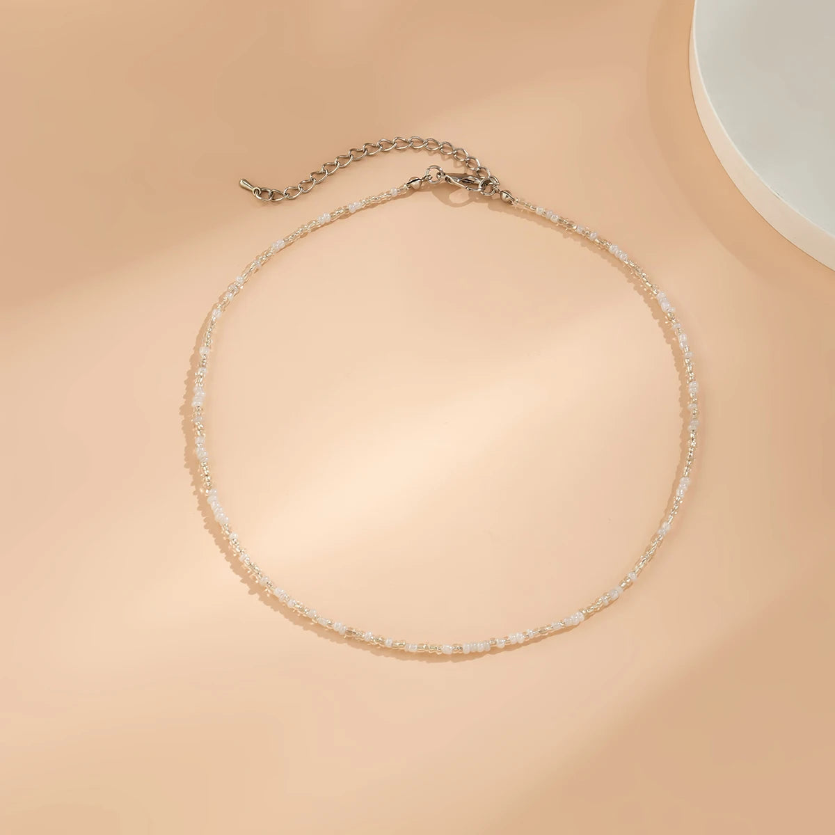 Collier de Perles Bohème Blanc
