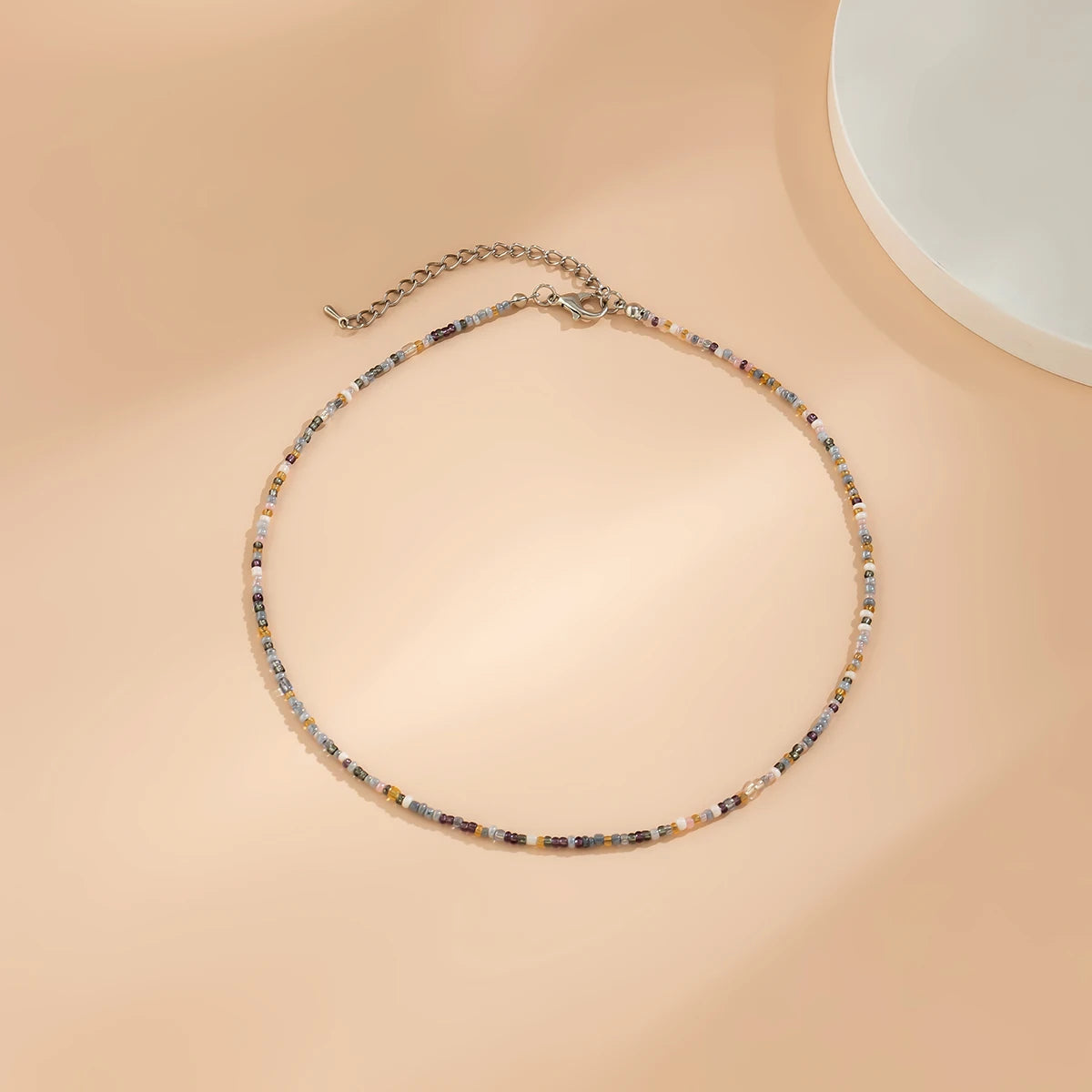 Collier de Perles Bohème Gris