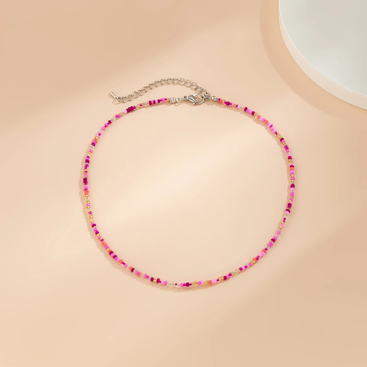 Collier de Perles Bohème Rose