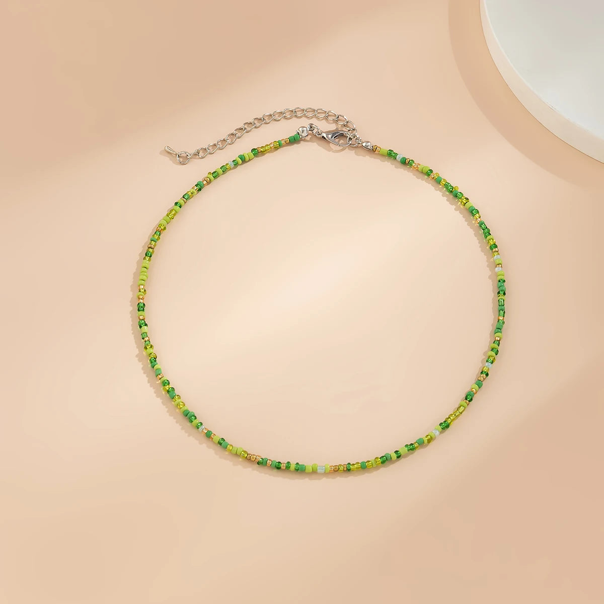 Collier de Perles Bohème Vert