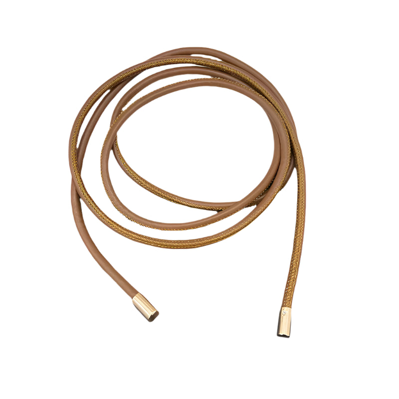 Corde de Taille en Cuir Marron