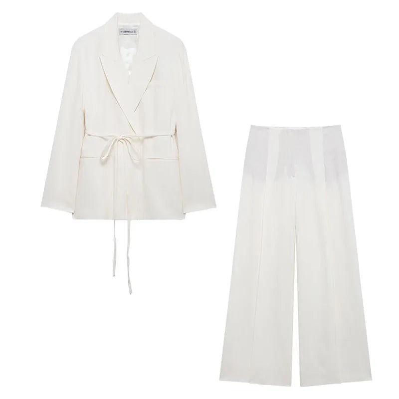 Ensemble Kimono Confortable Blanc Léger
