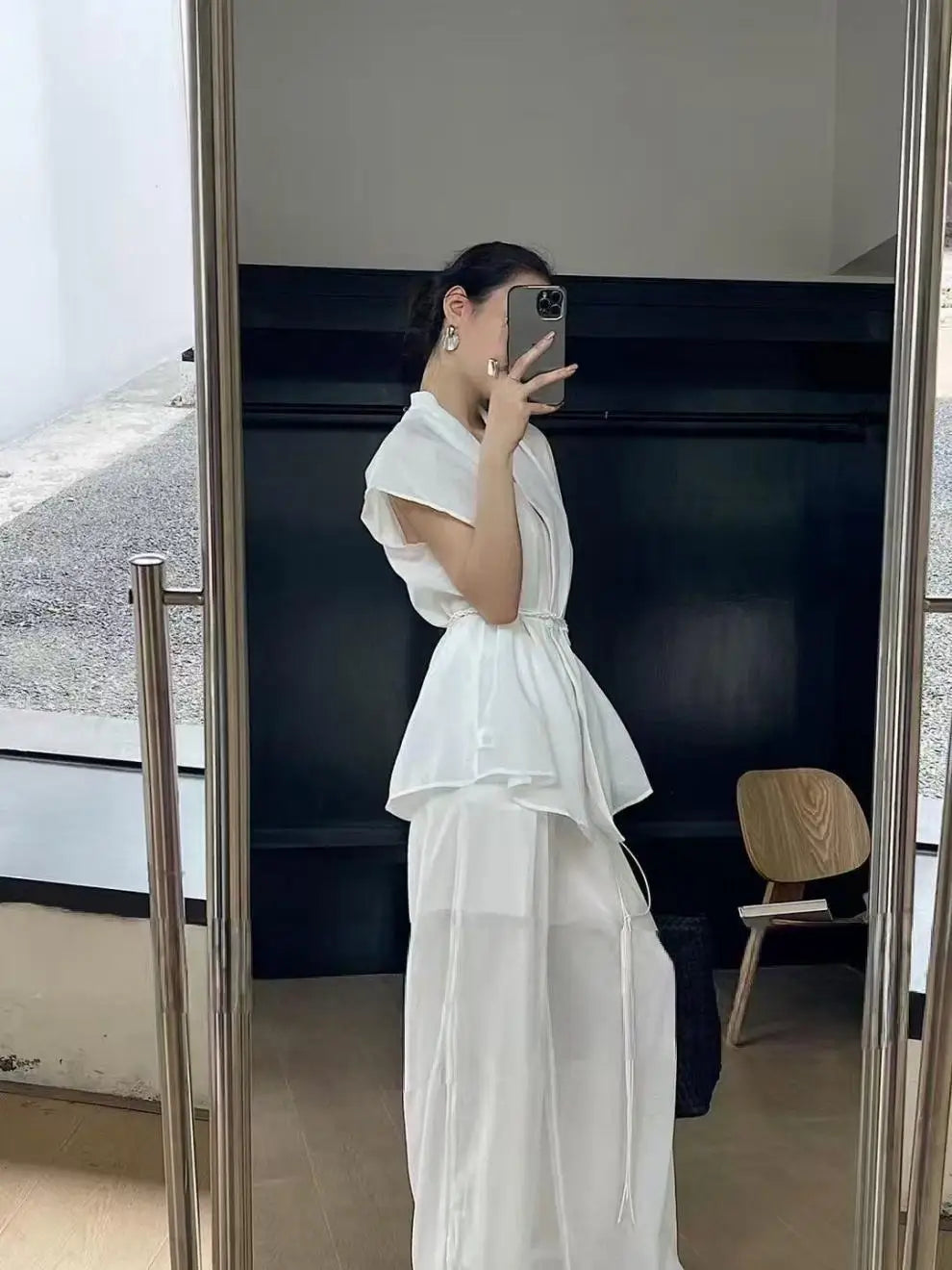Ensemble Kimono Léger en Coton Blanc Léger