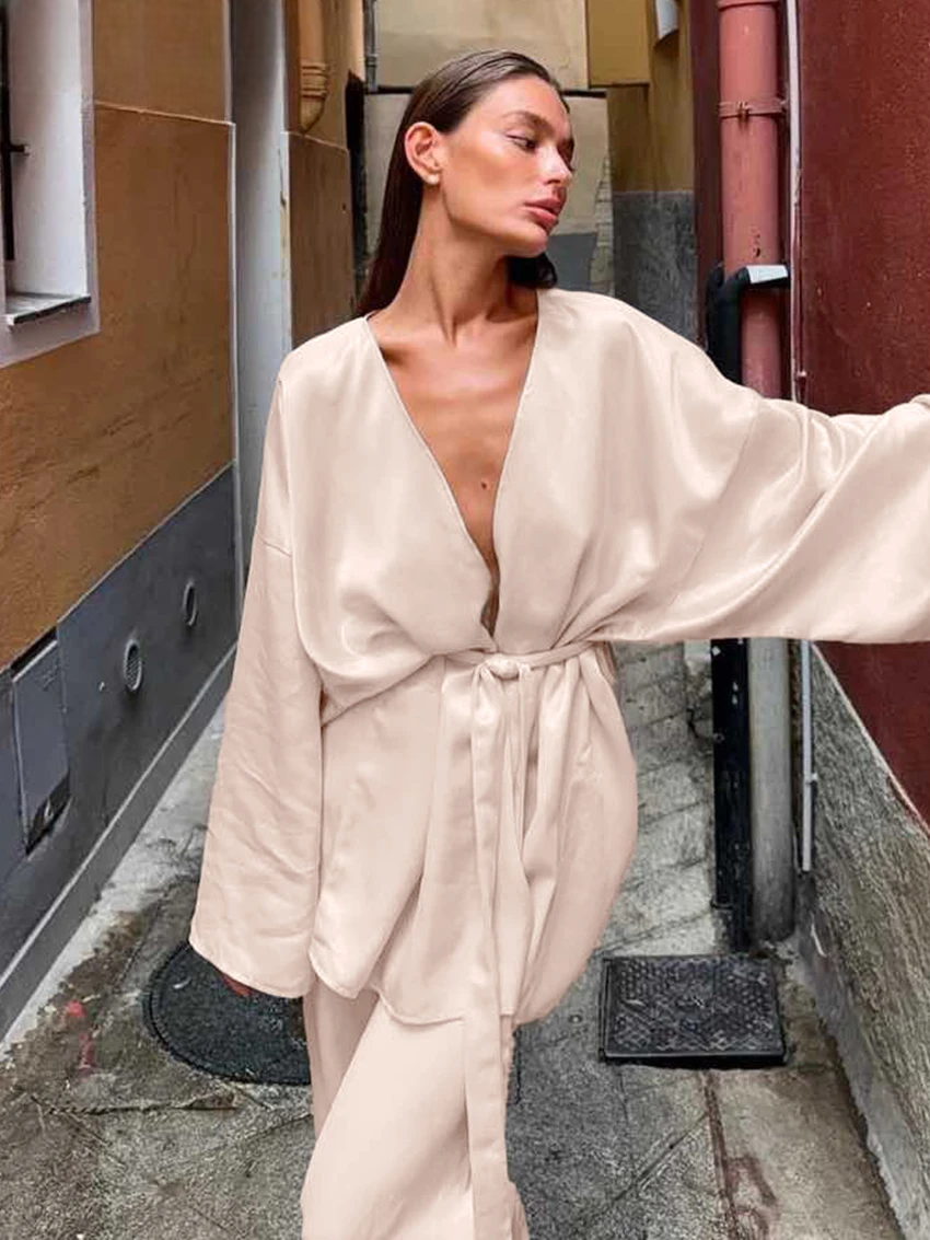 Ensemble Kimono Large Satiné