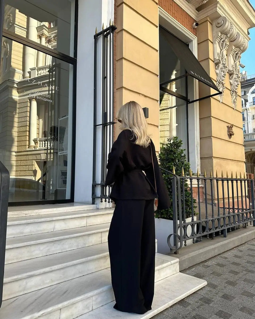 Ensemble Kimono Noir Ample Chic Léger