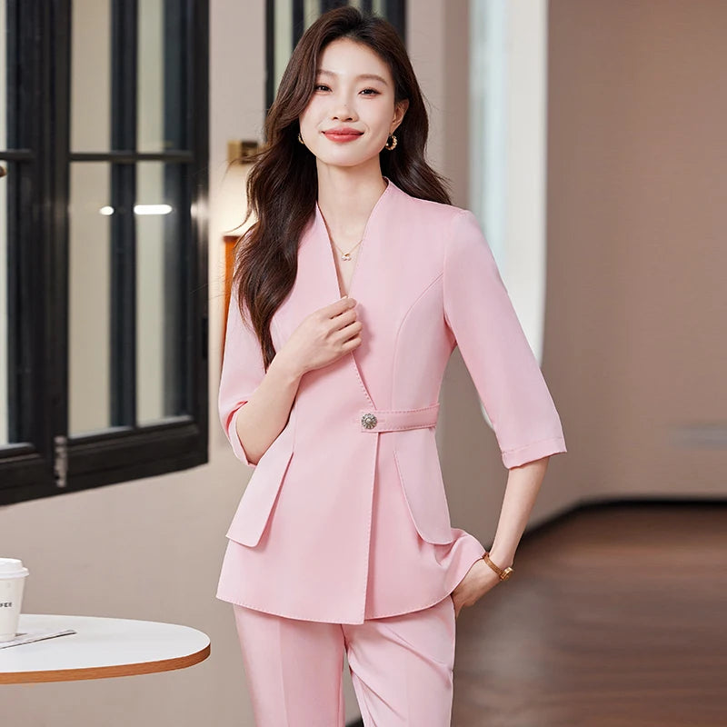 Ensemble Kimono Élégant Rose Femme Léger