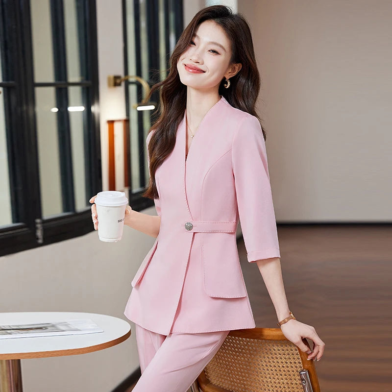 Ensemble Kimono Élégant Rose Femme Stylé