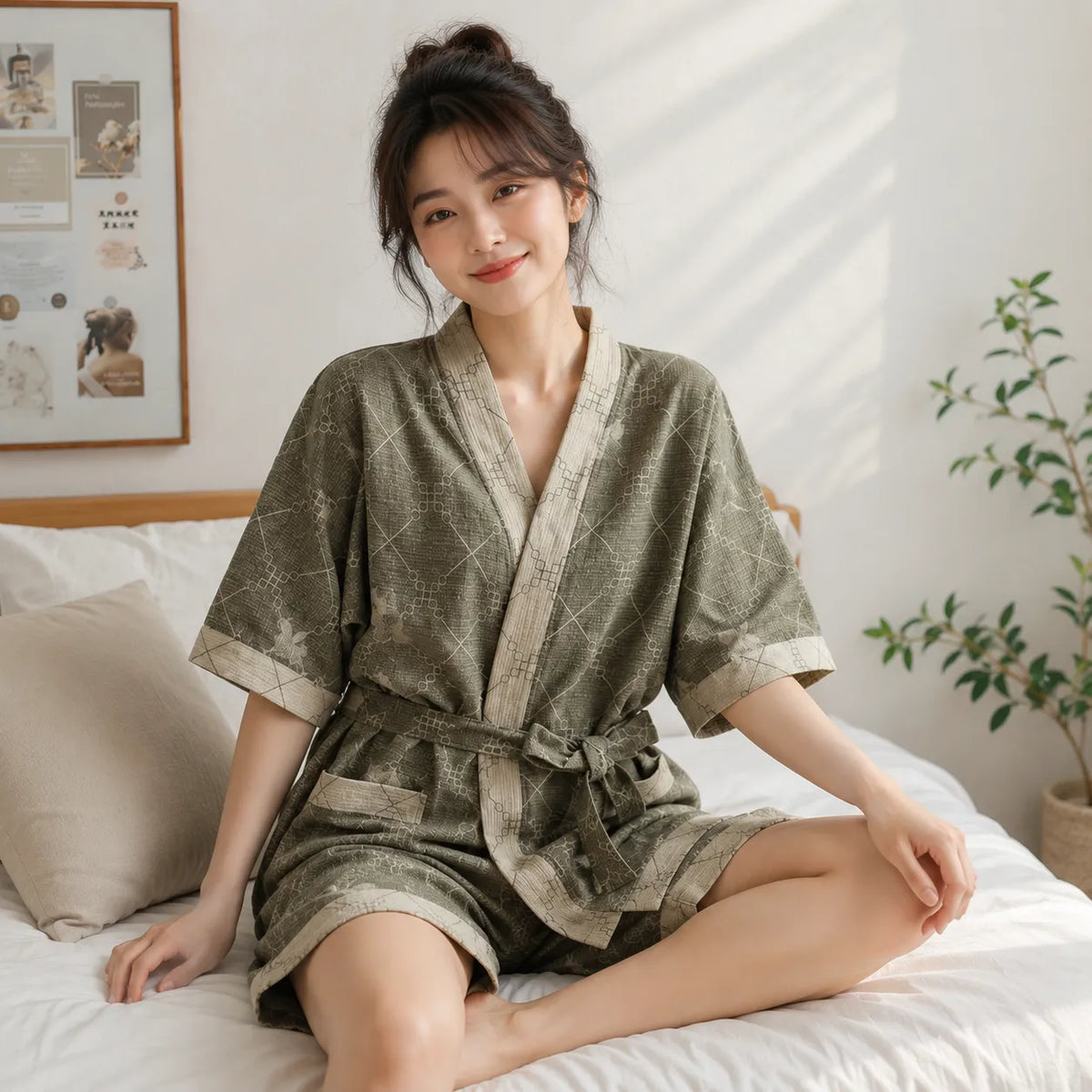 Ensemble Pyjama Short Femme Confortable Doux