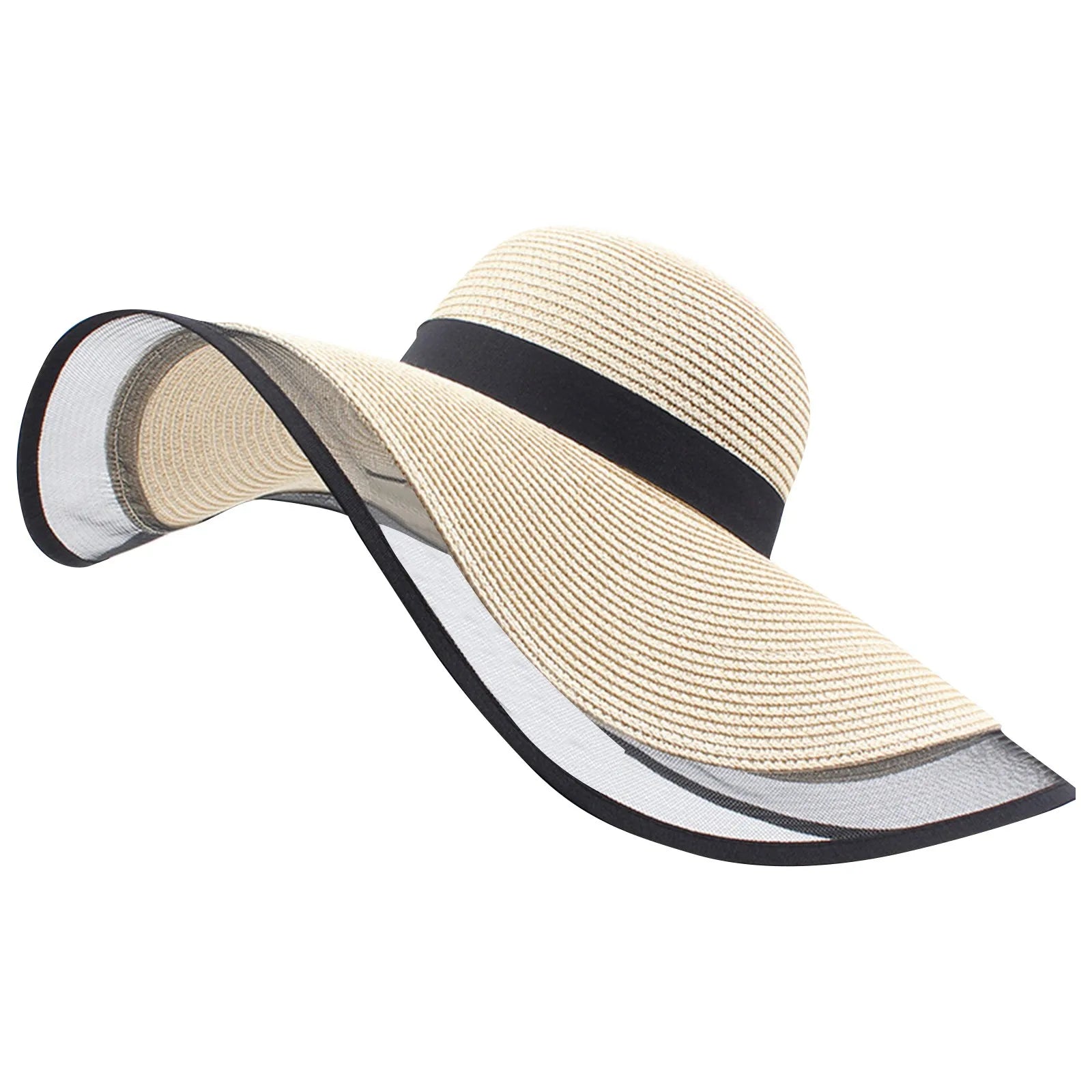 Grand Chapeau de Plage Beige