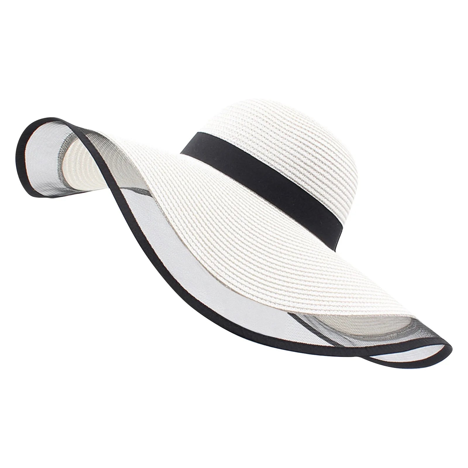Grand Chapeau de Plage Blanc