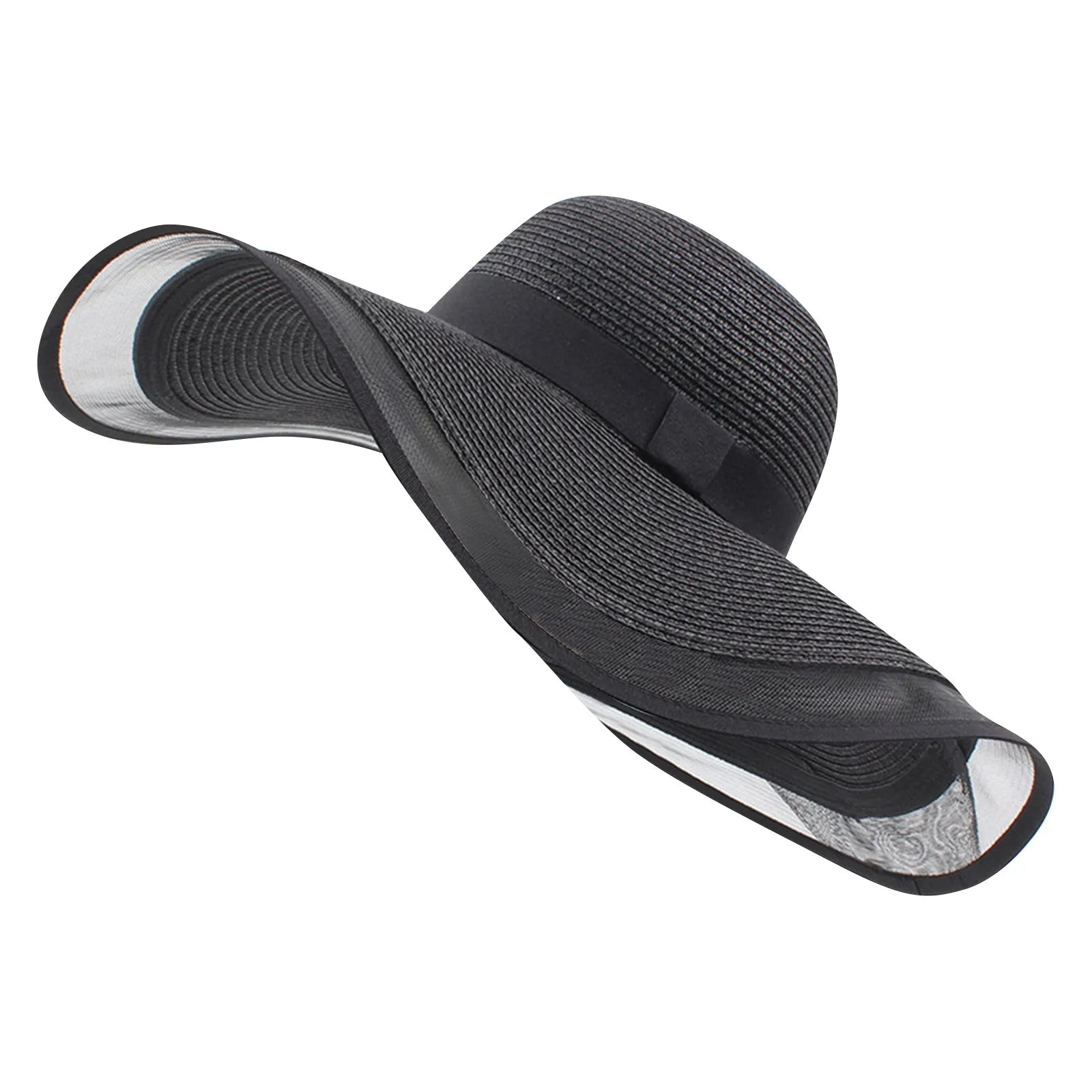 Grand Chapeau de Plage Noir