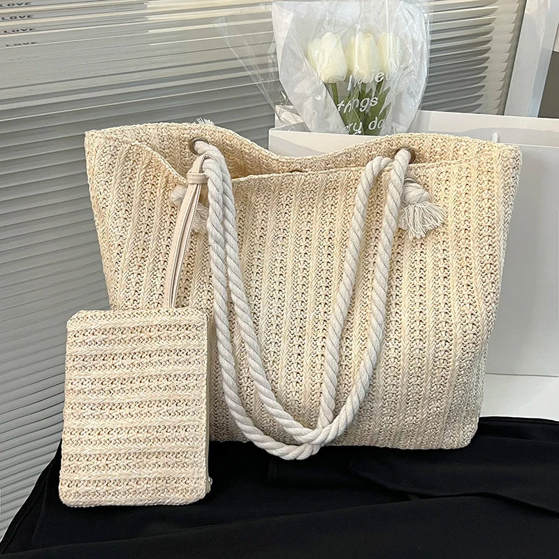 Grand Sac à Main Chic Beige