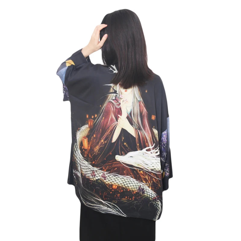 Veste Kimono Sirène Dragon Confortable