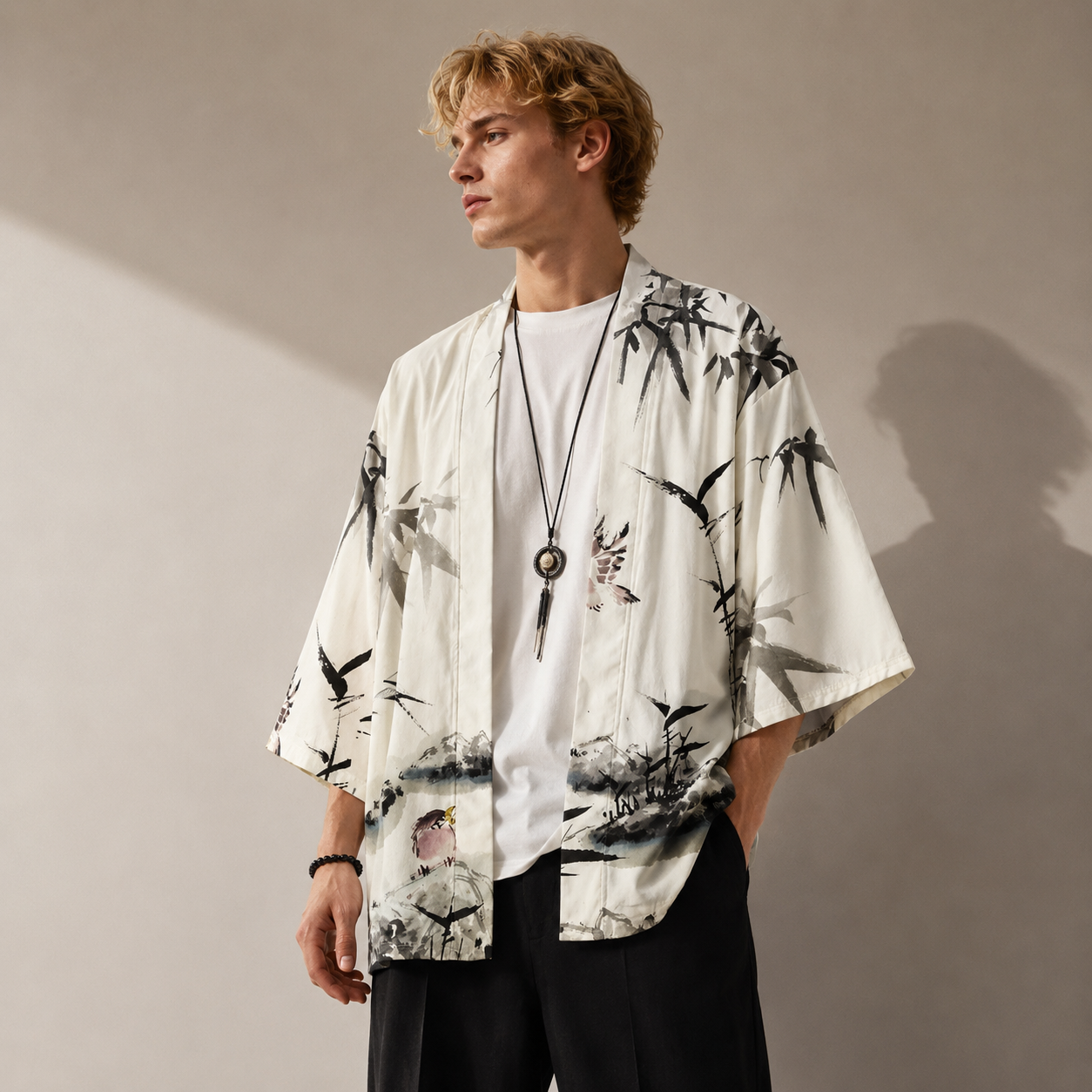 Haori Japonais Plage Homme