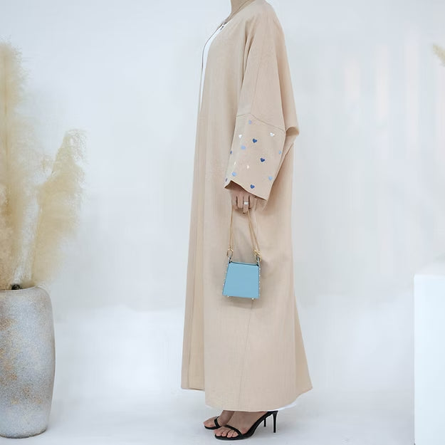 Kimono Abaya Confortable en Lin fluide