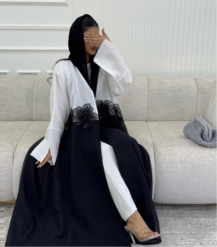 Kimono Abaya à Fleurs chic