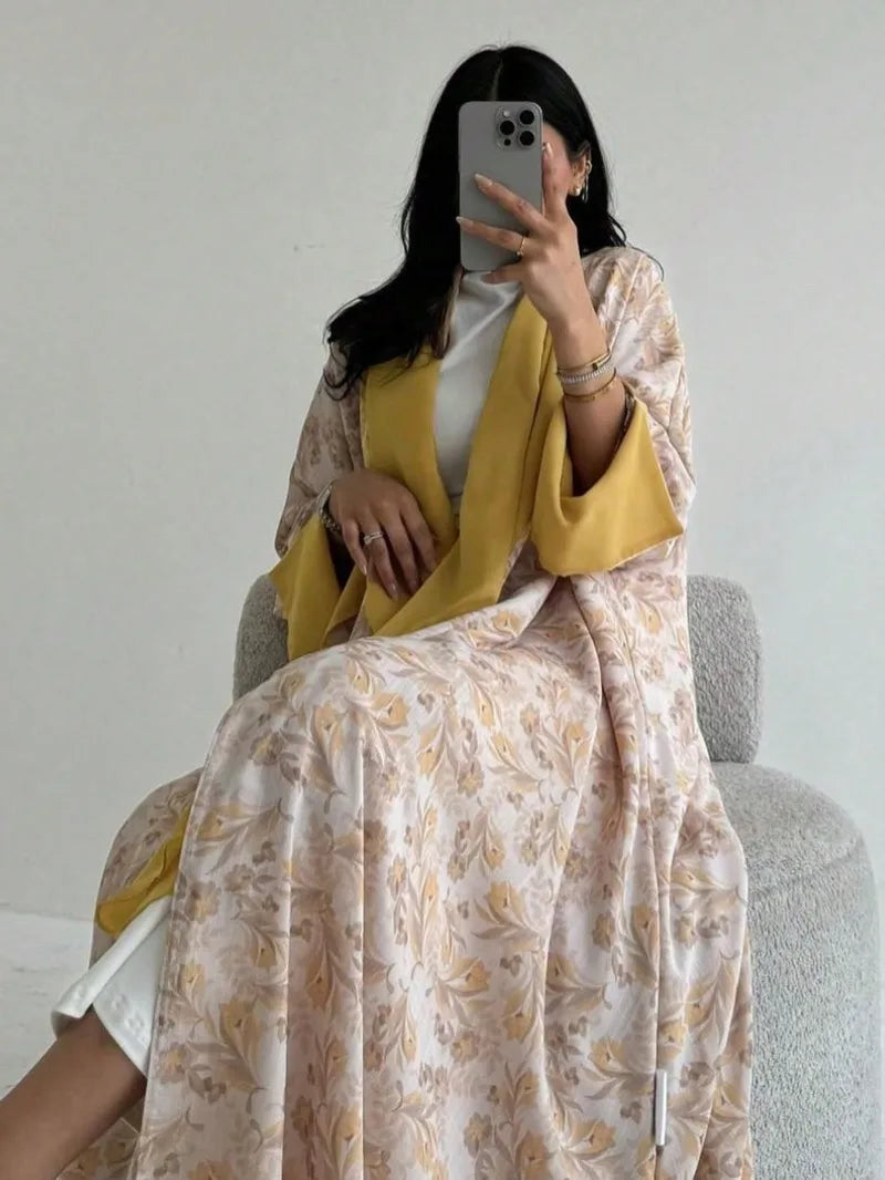 Kimono Abaya à Imprimé Floral Design élégant