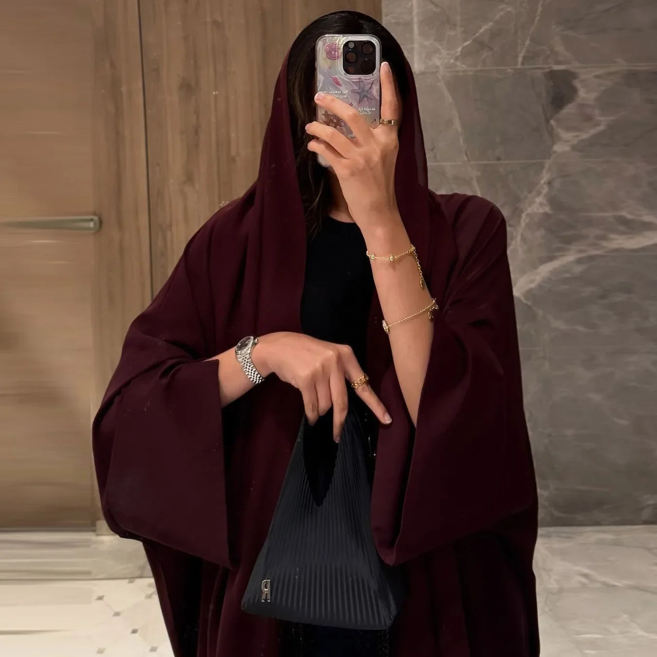 Kimono Abaya à Lacet Ample stylé