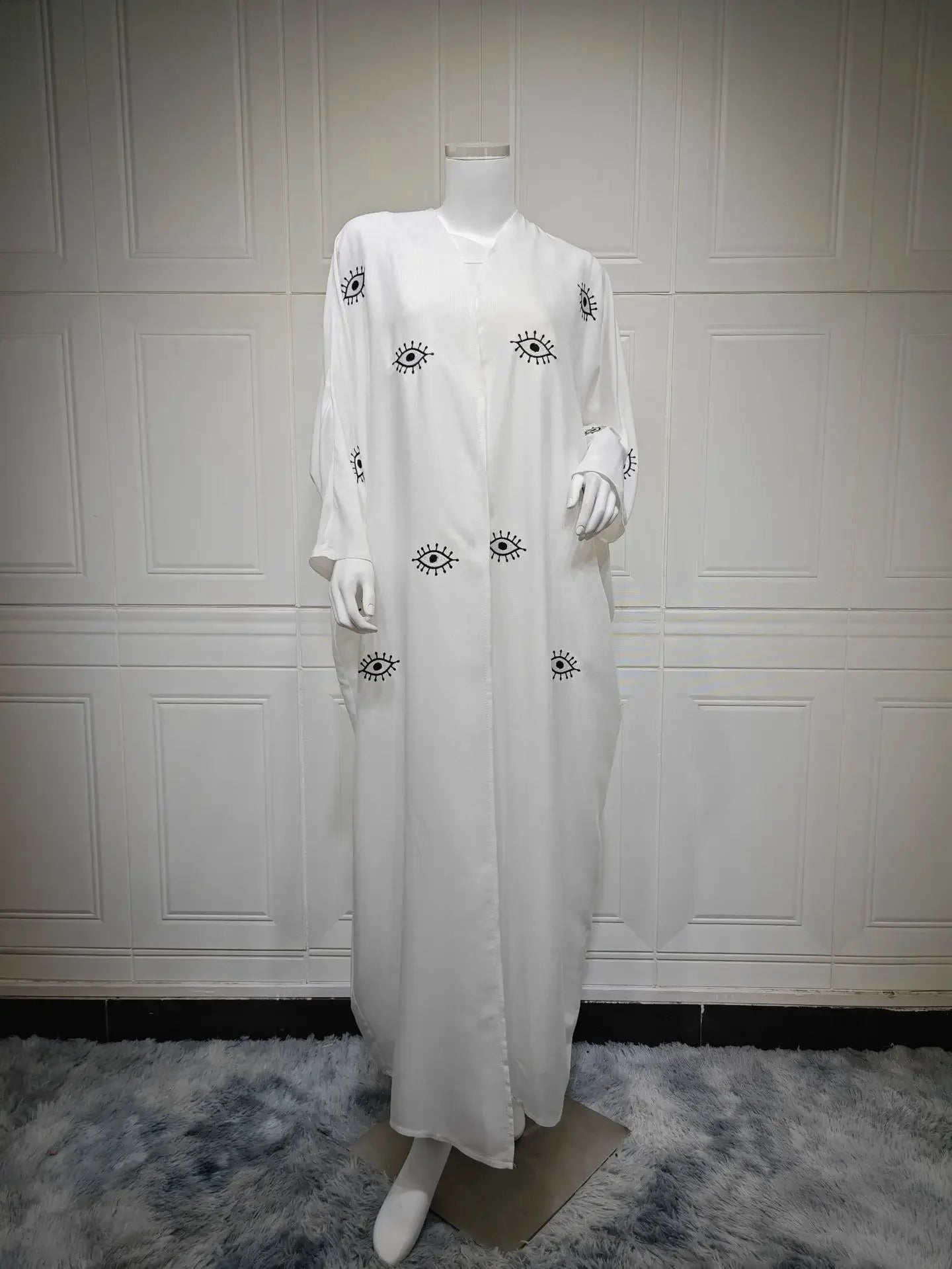 Kimono Abaya Mauvais Œil fluide