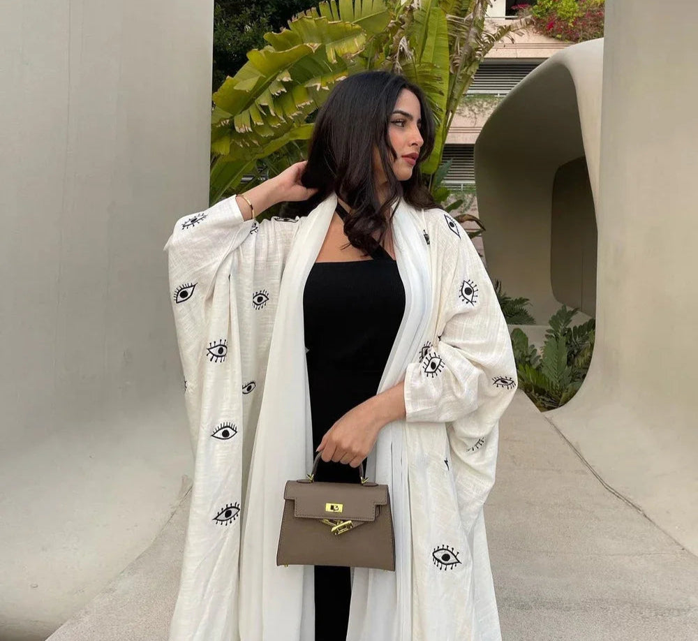 Kimono Abaya Mauvais Œil léger
