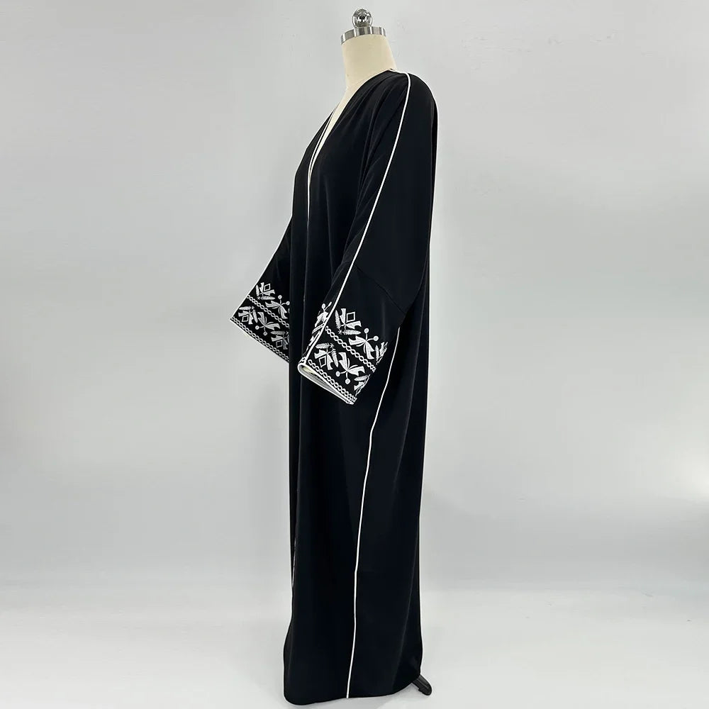 Kimono Abaya Noir Chic fluide