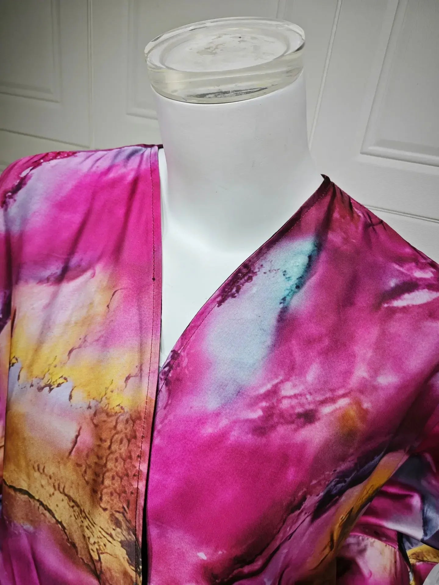 Kimono Abaya Ouvert Rose de qualité