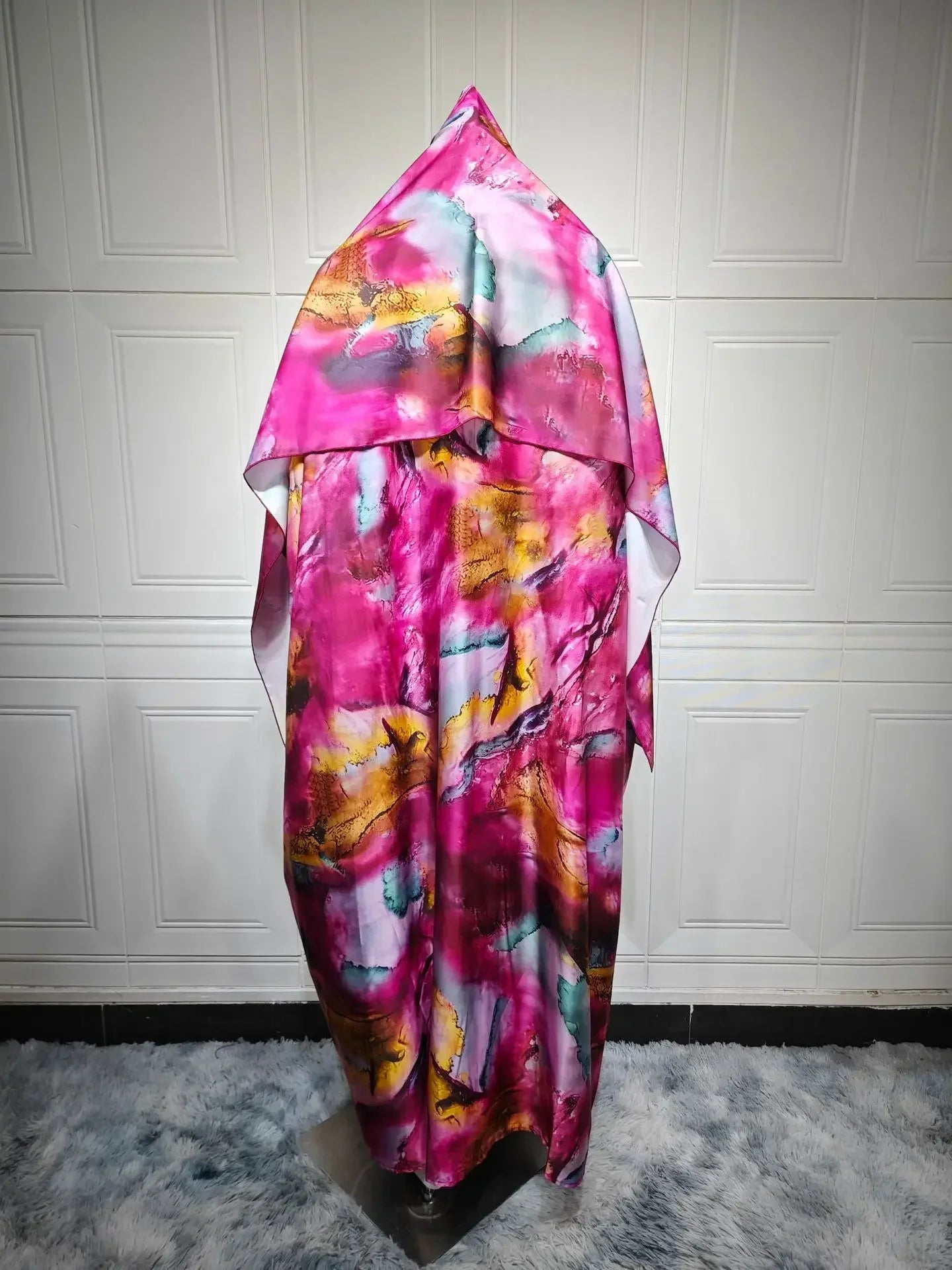 Kimono Abaya Ouvert Rose fluide
