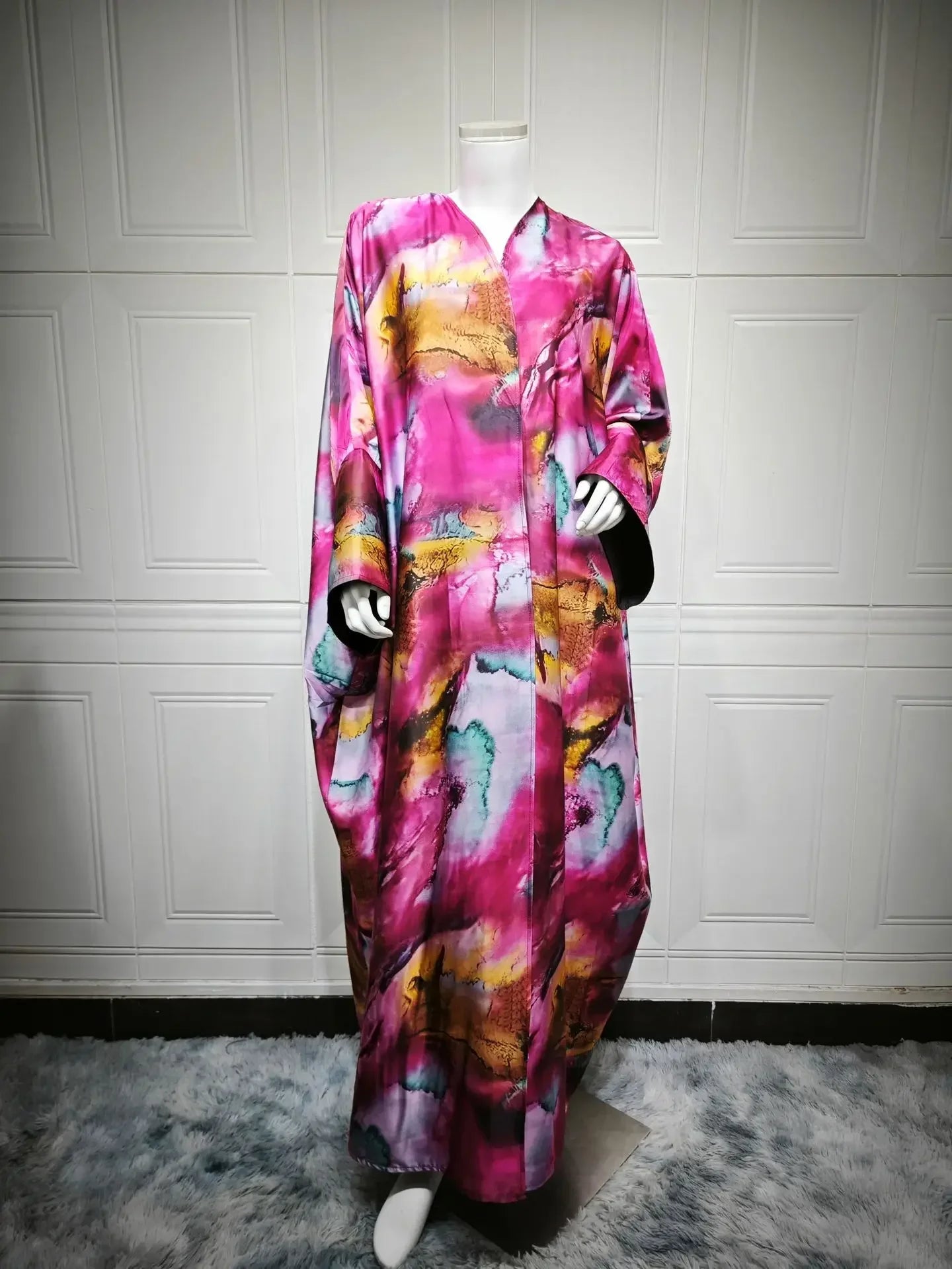 Kimono Abaya Ouvert Rose léger