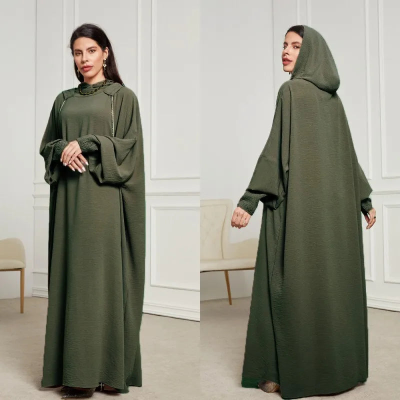 Kimono Abaya Vert Classique long