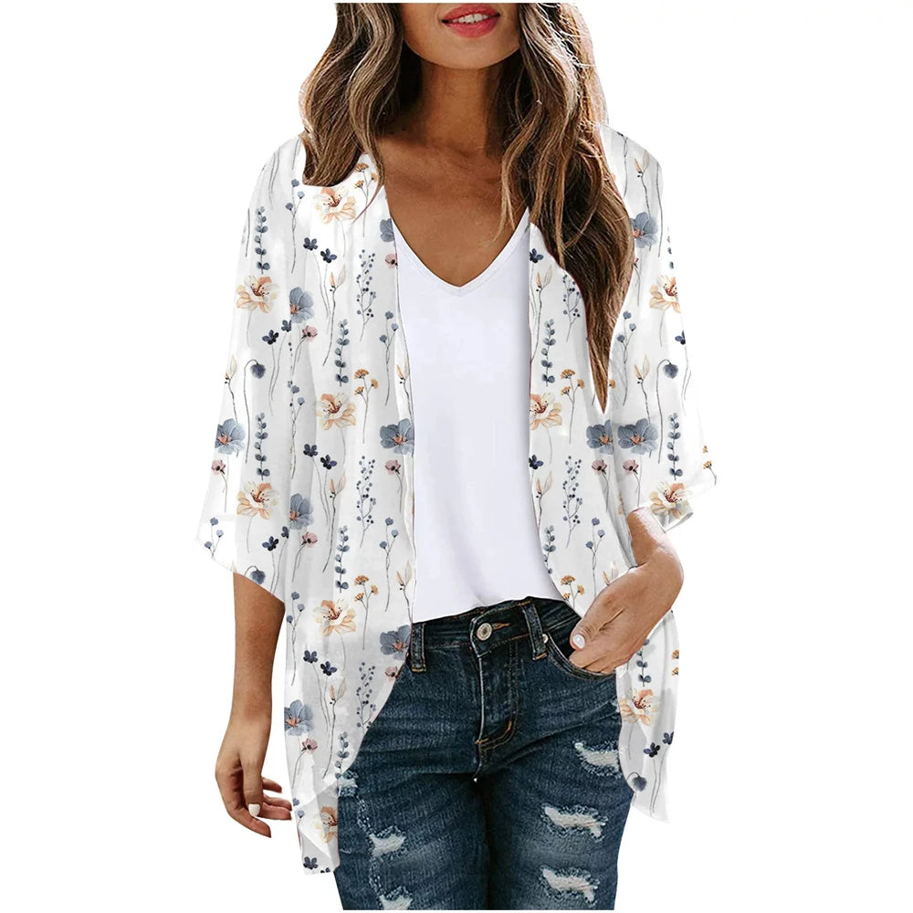 Kimono Fleuri Minimaliste Design