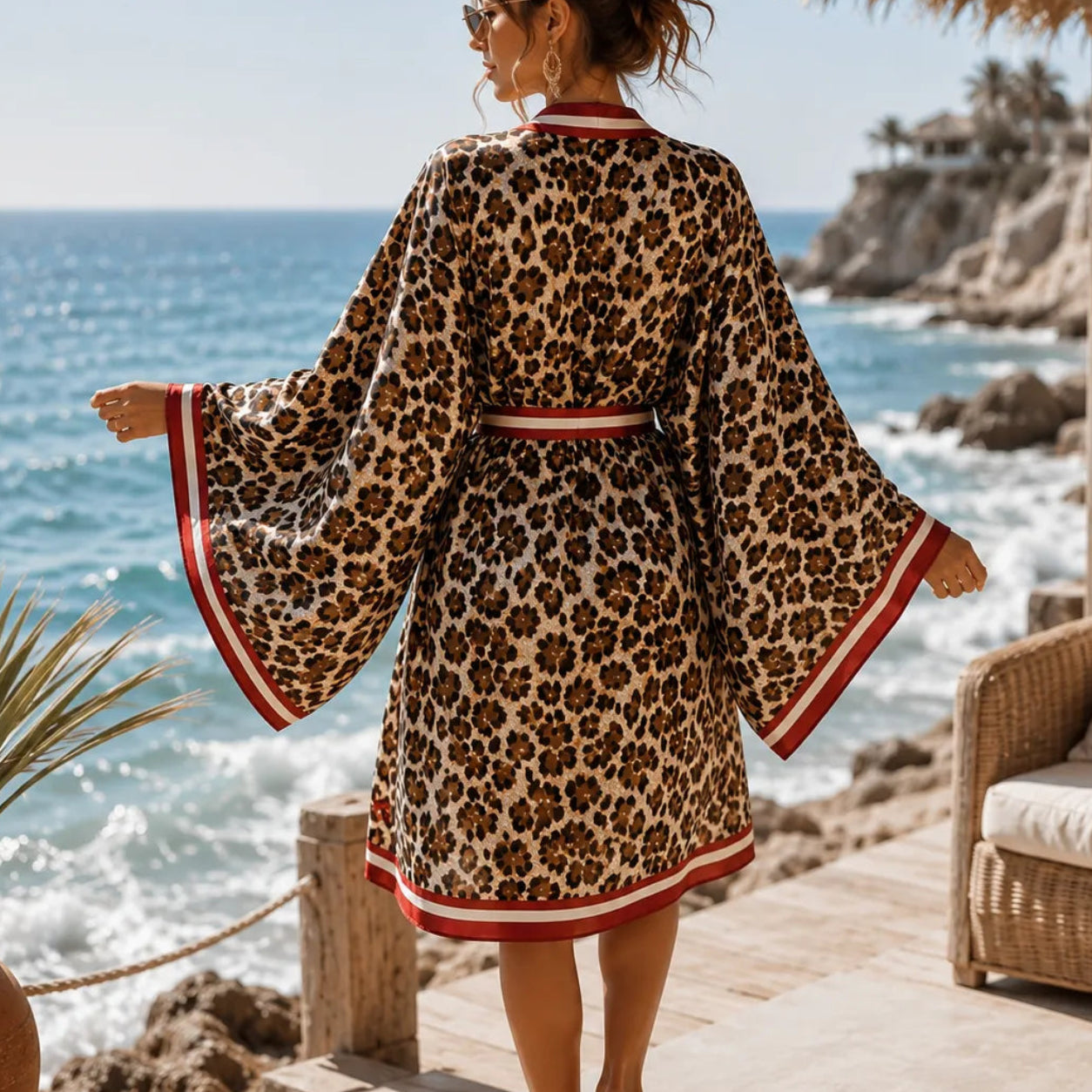 Kimono Léopard Femme Design