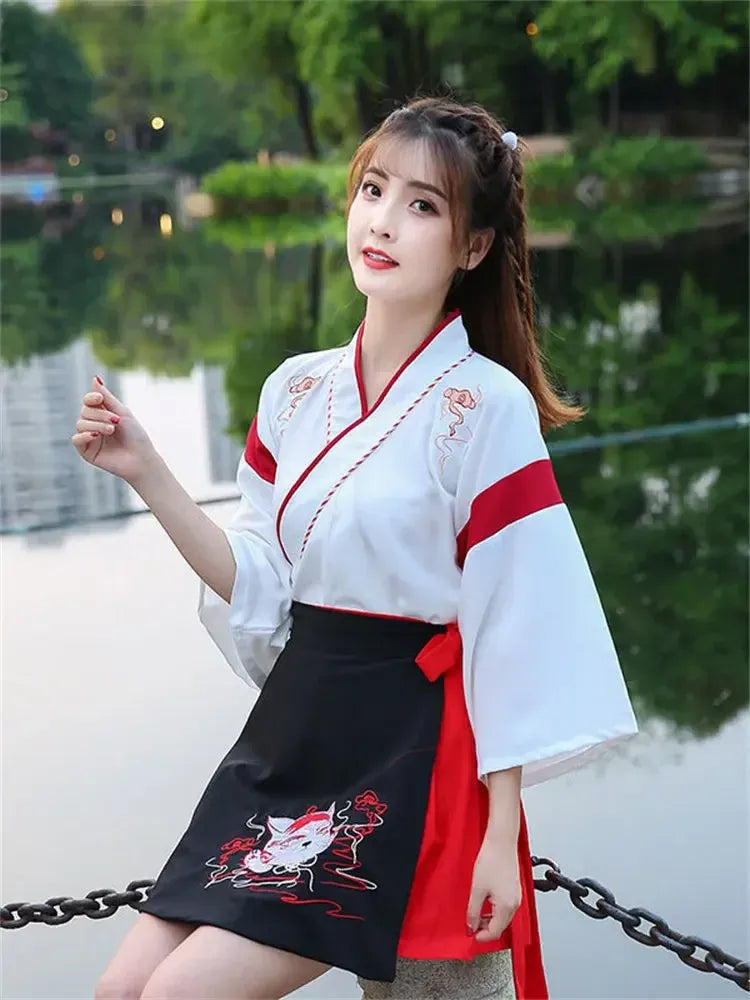 Kimono Robe Samourai Blanc