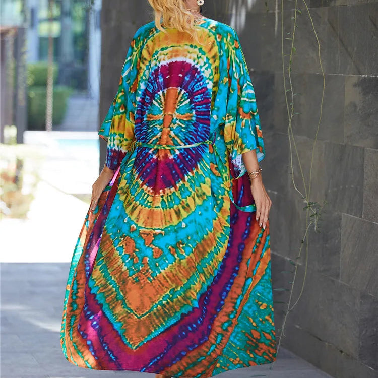 Kimono de Plage Estival Coloré Chic