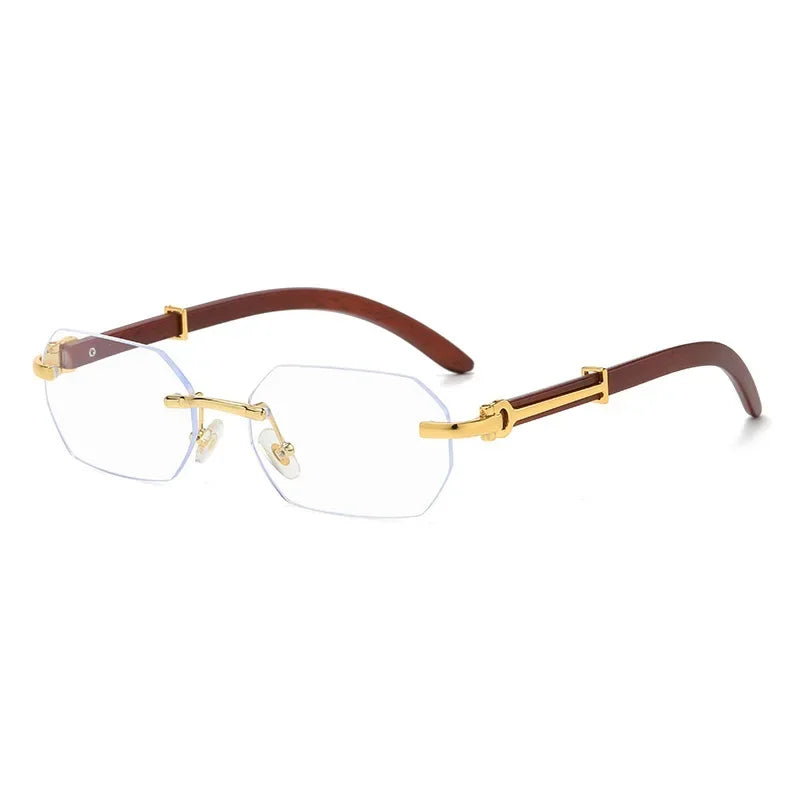 Lunettes de Soleil Sans Monture Transparent
