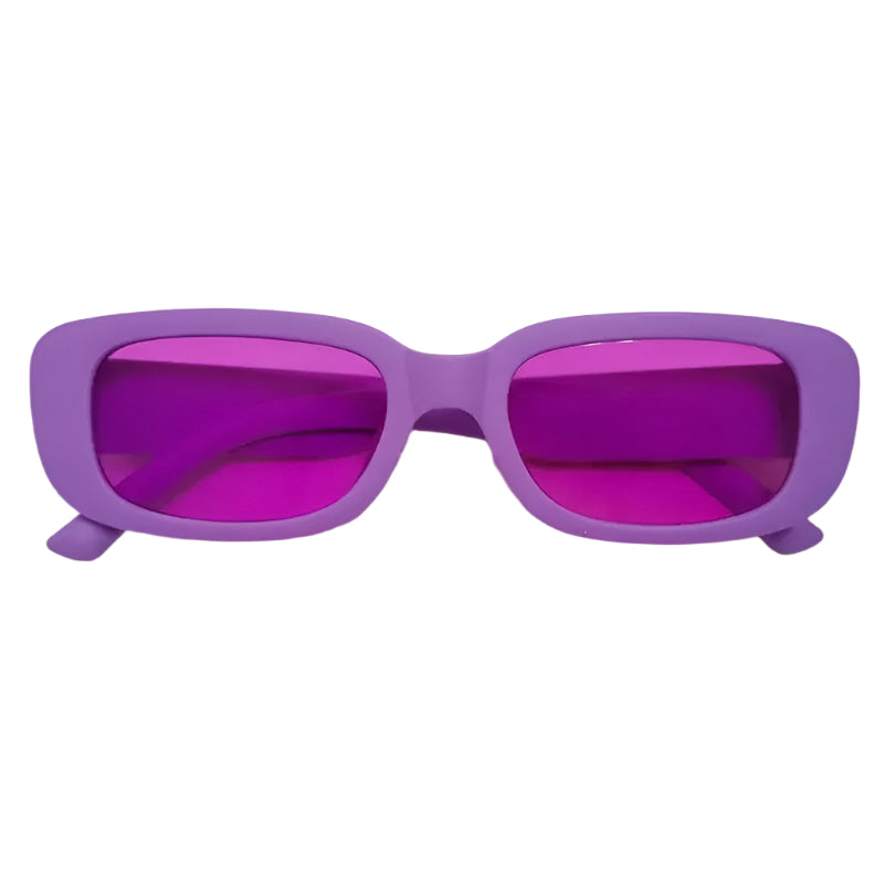 Lunettes de soleil rectangulaires colorées