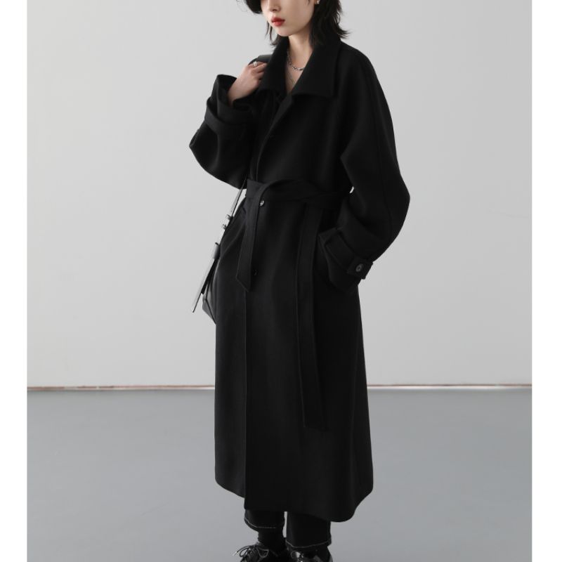 Manteau Long Noir Femme Hiver
