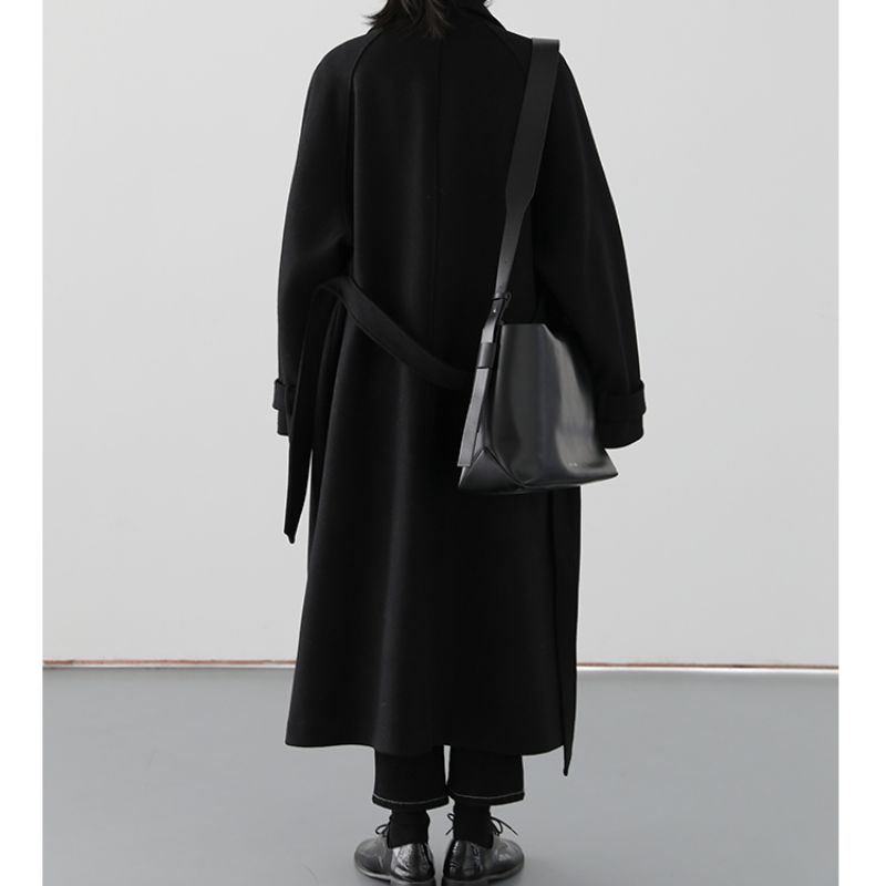 Manteau Long Noir Femme Hiver