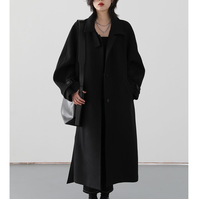 Manteau Long Noir Femme Hiver