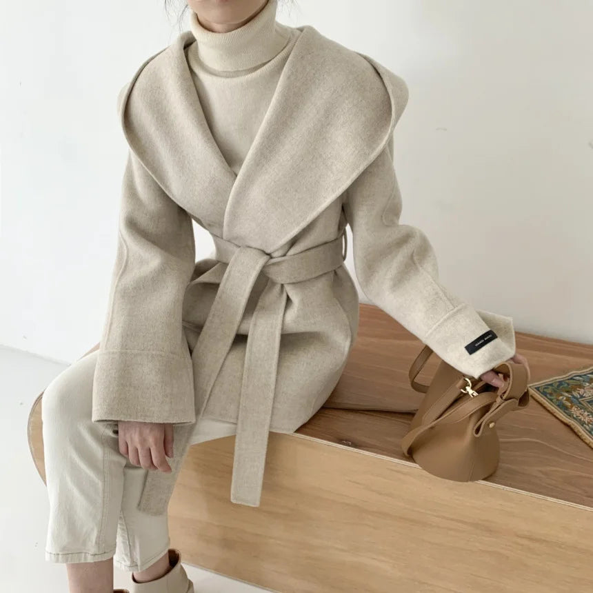 Manteau Kimono à Capuche Chic